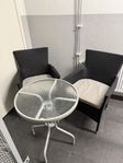 Bord + Stolar för uteplats