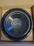 2x GAS Alpha 1226 Subwoofers med inbyggd LED belysning