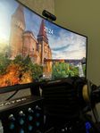 AOC 34” Böjd 180Hz Skärm (2025, med låda)
