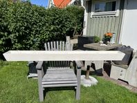 2 Blomlådor målat trä