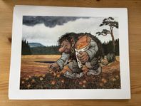 Retro Rolf Lidberg tavla designad