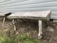3 st bänkar av stockar. 200 kr för alla 3 tillsammans