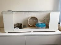Stor hamsterbur med tillbehör