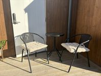 Cafébord set, bord & stolar