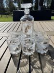 ”whiskykaraff”med 6 glas