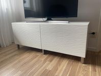 Vit tv-bänk Bestå Laxviken