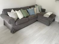 3-sitssoffa med schäslong, IKEA Ektorp