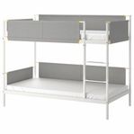 Used Ikea VITVAL Bunk bed frame 90x200 cm (with mattress)