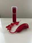 (Helt Ny) Motion Plus Kontrol Röd +Nunchuck - Nintendo wii