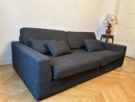Stor, svart dune soffa 