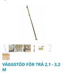 12 Styck VÄGGSTÖD FÖR TRÄ 2,1 - 3,2 M