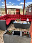 Loungesoffa + bord