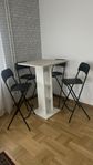 Barbord + 4st barstolar