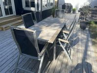 Utemöblemang sittgrupp 6 Stolar