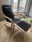 Fåtölj svikt med pall