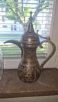 Antik kaffekanna i koppar, arabisk Dallah