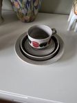 Rörstrand Birgitta kaffekopp med fat och assiett