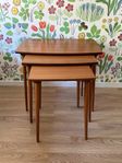 Satsbord, 3 delar, teak, retro, trio