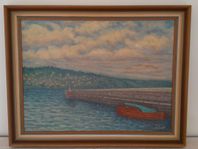Original oljemålning, motiv från Jönköping (57x73 cm)