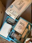 Wii med tillbehör, spel och 2 gitarrer