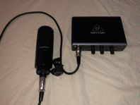 AT2020 Mikrofon / Behringer 2x2 Audio Interface