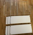 Stringhylla vit, komplett – 4 gavlar & 6 hyllplan