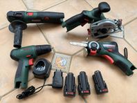 Bosch 12 V verktygsset med tillbehör - mycket ny stick.