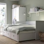 Brand New IKEA HEMNES Sofa Bed with 3 Drawers – White,80x2
