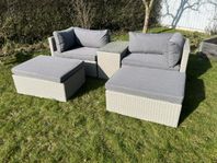 Trevlig loungegrupp i konstrotting