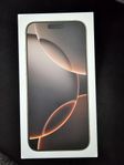 Helt ny iPhone 16 Pro Max 256 GB– Desert Titanium Oöppnad