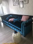 Soffa Buffeln Gigantisk från Sweef i nagotex blå