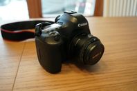 Canon 5D mark III med EF 50mm f/1.8 II