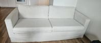 Soffa vit 2-sits