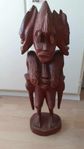 wooden african statue