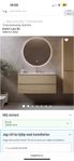 Tvättställsskåp Bathlife Eufori Ljus Ek 1000 mm