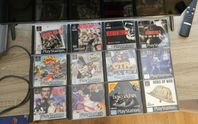 14 playstation spel och en konsol ( CIB ) ( PAL ) 