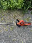 häcksax,  grästrimmer och motorsåg