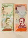 Venezuela Sedlar - 2 och 5 Bolivares från 2018