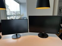 2 st dator monitorer