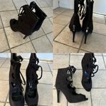Högklackade boots