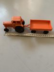 Leksaksbil Traktor BM Volvo med släp från 1970 talet