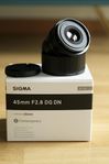 Sigma 45mm 2.8f Contemporary sony e
