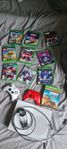Säljer mitt xbox one+10 spel och 2 handkontroller