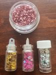 Nageldekorationer,rosa glitter, stjärnor, blingbling 100kr.