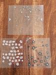Nageldekorationer,rosa glitter, stjärnor 40kr