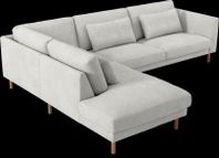 3-sits soffa med divan (+fåtölj och matta)