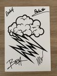 Hellacopters signerat vykort