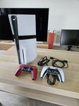 Playstation 5 Pro med skivläsare, extra kontroll och 24 spe