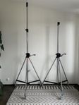 2 st Manfrotto Wind-up stativ