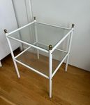 Sidobord glasbord metall ikea vintage